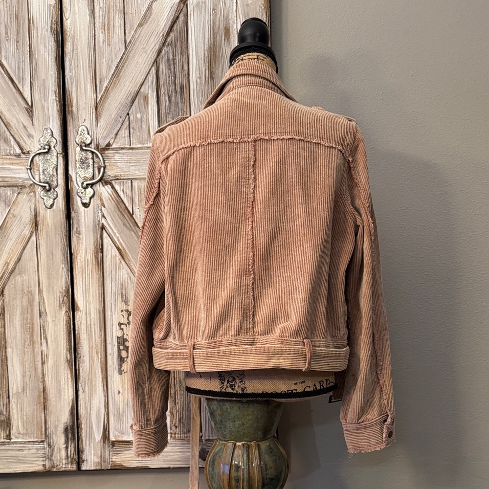Adorable Pol brand Tan Corduroy Moto style Jacket! Like new! - Picture 7 of 11